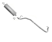 Tubo trasero de silenciador soldado para Toyota Tacoma 2.4L 1998-2004 con distancia entre ejes de 103"