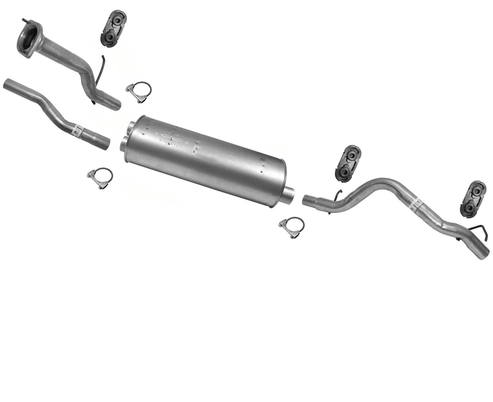 Fits 2003-2006 Hummer H2 6.0L Muffler Tail Assembly Exhaust System