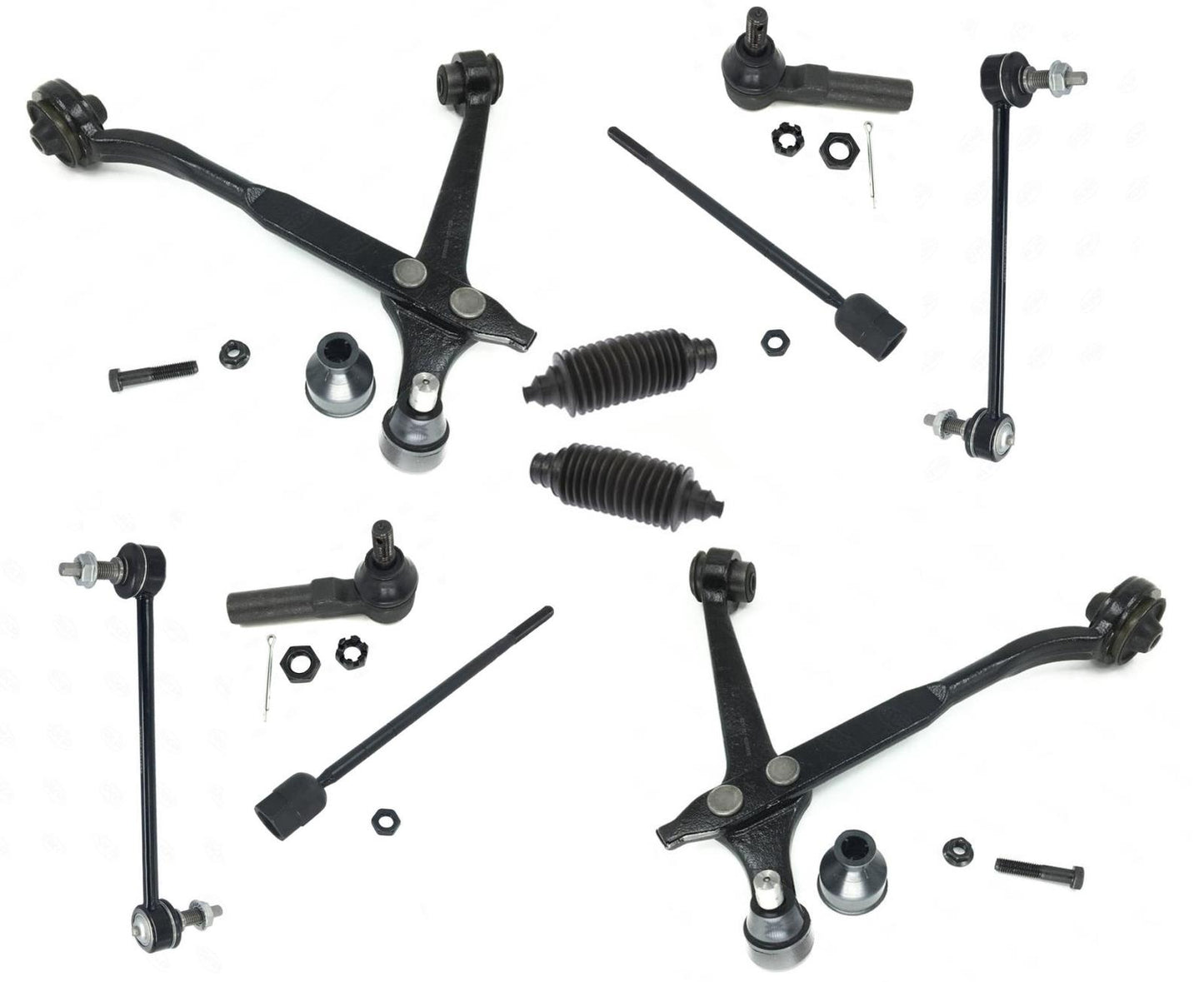 Se adapta a Ford Windstar 1999-2003, brazos de control inferiores, rótulas, varillas de enlace de barra estabilizadora