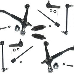 Se adapta a Ford Windstar 1999-2003, brazos de control inferiores, rótulas, varillas de enlace de barra estabilizadora
