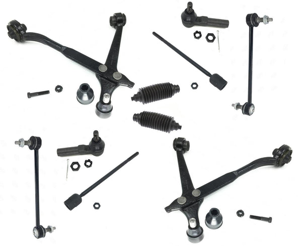 Se adapta a Ford Windstar 1999-2003, brazos de control inferiores, rótulas, varillas de enlace de barra estabilizadora