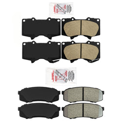 Front & Rear Brake Pad Set Fits Toyota 4Runner 2006-2021 4.0L V6