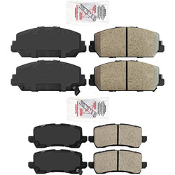 Front & Rear Ceramic Brake Pads Fits Acura RLX 2014-2020