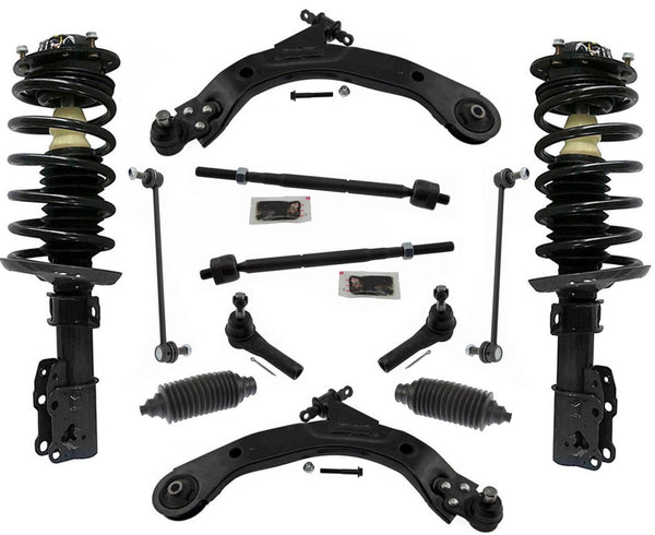 Para 05-10 Chevrolet Cobalt Steel Brazos de control bajo Bujes BJ Links Tie Rods 12P