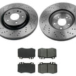 03-04 Mercedes C230 Sport Package 330MM 4 Piston Caliiper Frt Brake Rotors Pads