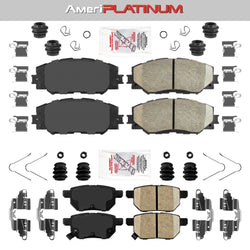 Almohadillas delanteras y traseras de cerámica para Toyota Corolla Matrix 2009 -2018 Pontiac Vibe 1.8L