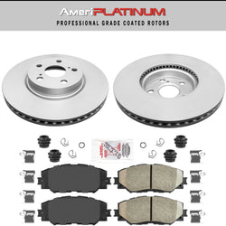 Front Ceramic Pads & Coated Rotors FOR COROLLA MATRIX VIBE & SCION 2008-2019