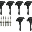 Direct Ignition Coils & Iridium Spark Plugs For 2008-2012 Infiniti EX35 3.5L