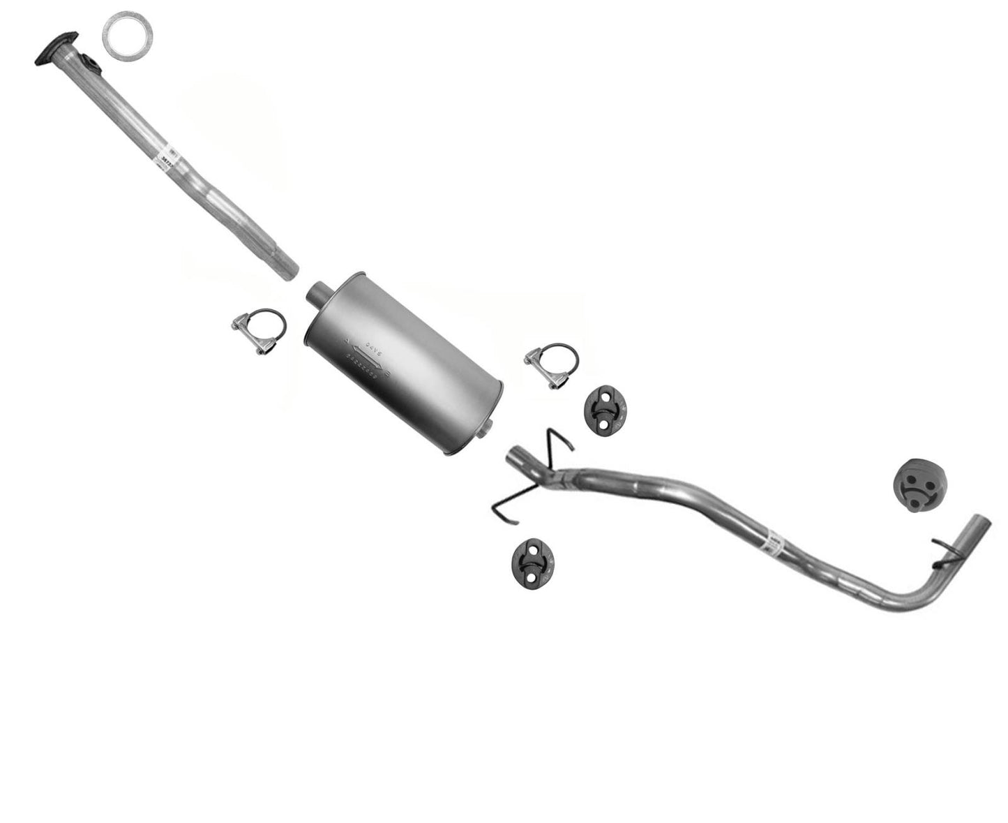 Fits 00-04 Tacoma Pre Runner 2.7L with 121.9" Wheelbase Muffler Exhaust System