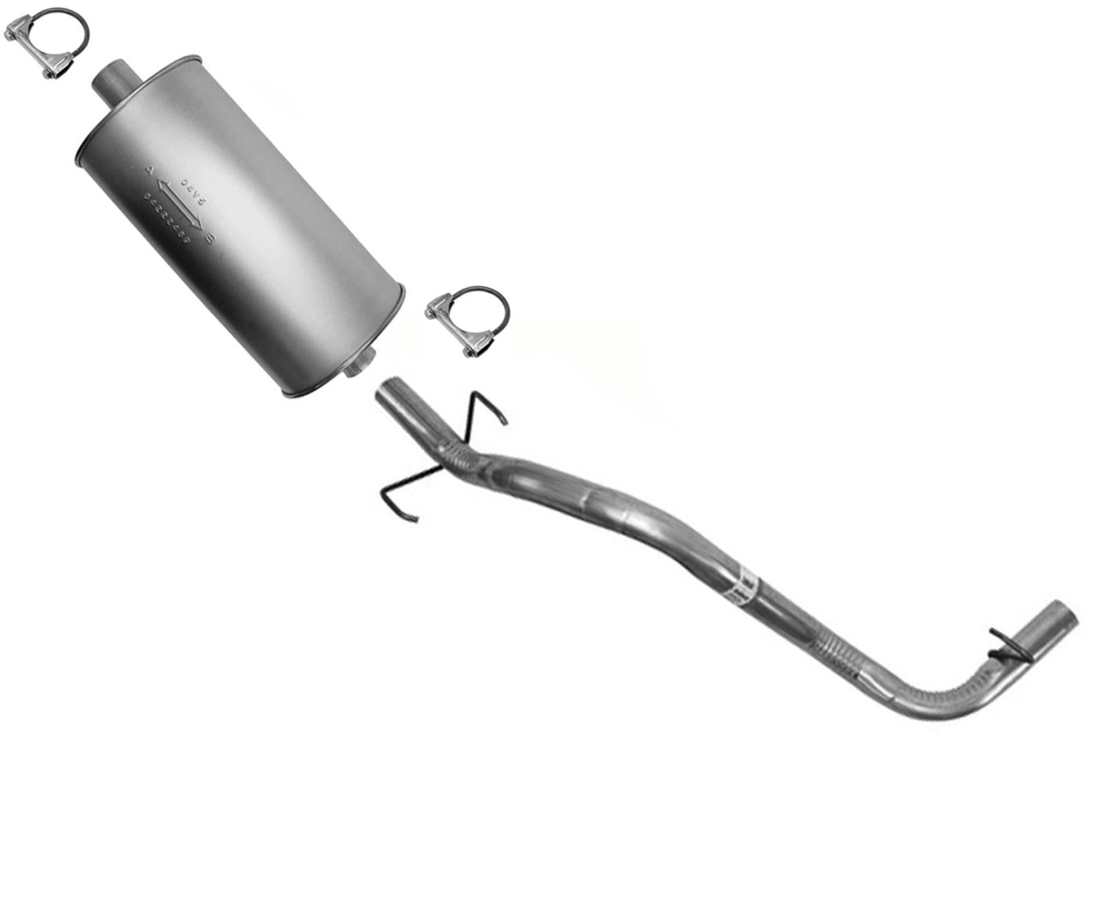 Weld On Muffler Tail Pipe For Toyota Tacoma 3.4L 1995-2004 with 121.9" Wheelbase