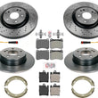High Performance Carbon for 05-2007 Mercedes C230 330MM Sport Disc Brake Rotors