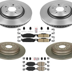 Para Ford Explorer 2011-19 con pastillas de freno de rotores de freno de carbono de rendimiento de 325 mm