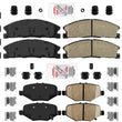 Fits 2013-2019 Explorer Police Option AmeriBRAKES Ceramic Brake Pads 352MM H/D