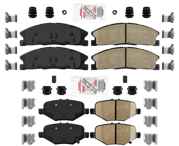 Fits 2013-2019 Explorer Police Option AmeriBRAKES Ceramic Brake Pads 352MM H/D