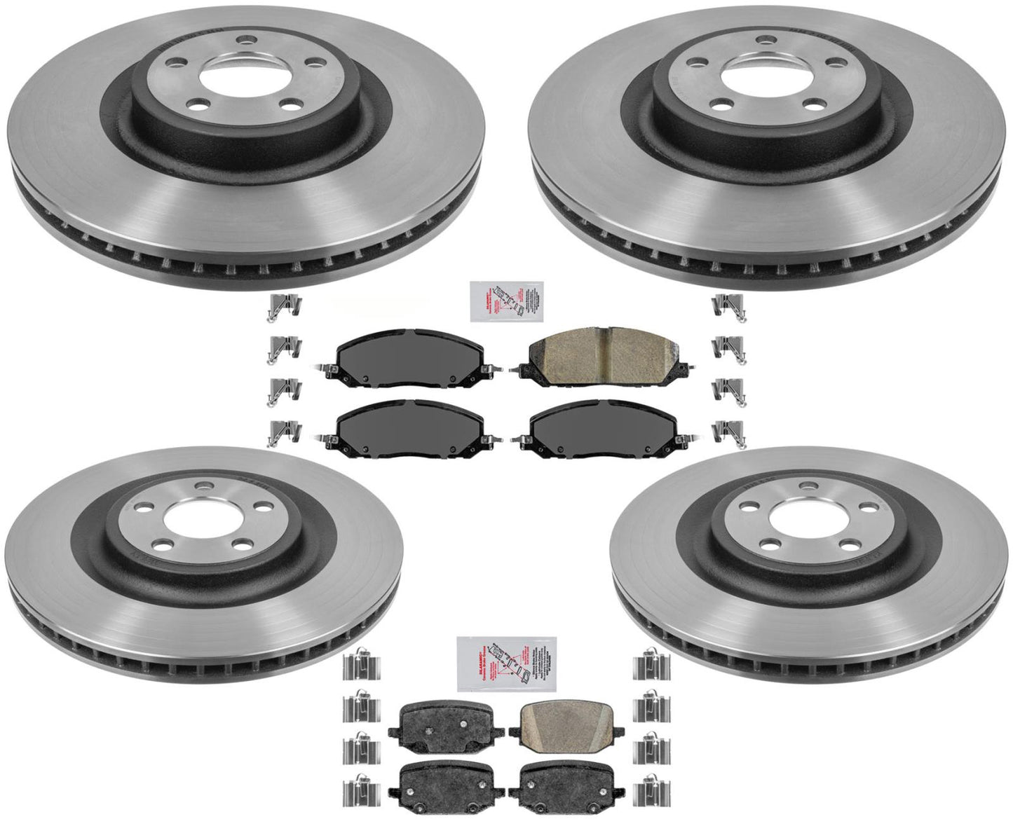 Para Ford Explorer 2020-22 con pastillas de freno de rotores de freno de carbono de rendimiento de 363 mm