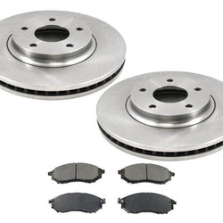Rotores de freno delantero y pastillas de cerámica para Infiniti M45 2003-2004.