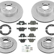 For 2004 2009 2010 BMW X3 Front & Rear Brake Rotors & Brake Pads & Parking Shoes