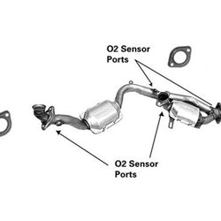 Y Pipe & Catalytic Converters for Lincoln Continental 1995-2002 4.6L V8