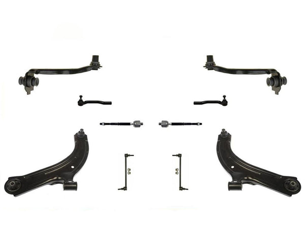10 Pc kit Fits Versa Front Lower Control Arms, Rods Upp Links sway Bar ALL NEW