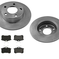 Fits 2000-2004 Audi A6 Quattro (2) 255MM Brake Disc Rotors & Ceramic Pads Rear