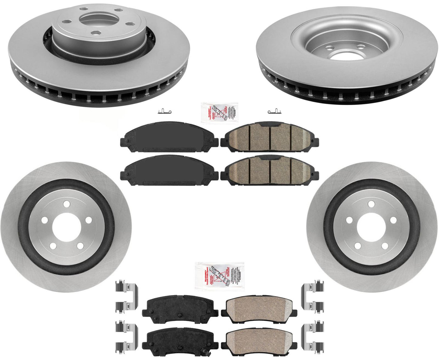 320MM Front Disc Brake Rotors Pads Hardware Brakes Fits 2015-2022 Ford Mustang