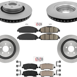 320MM Front Disc Brake Rotors Pads Hardware Brakes Fits 2015-2020 Ford Mustang