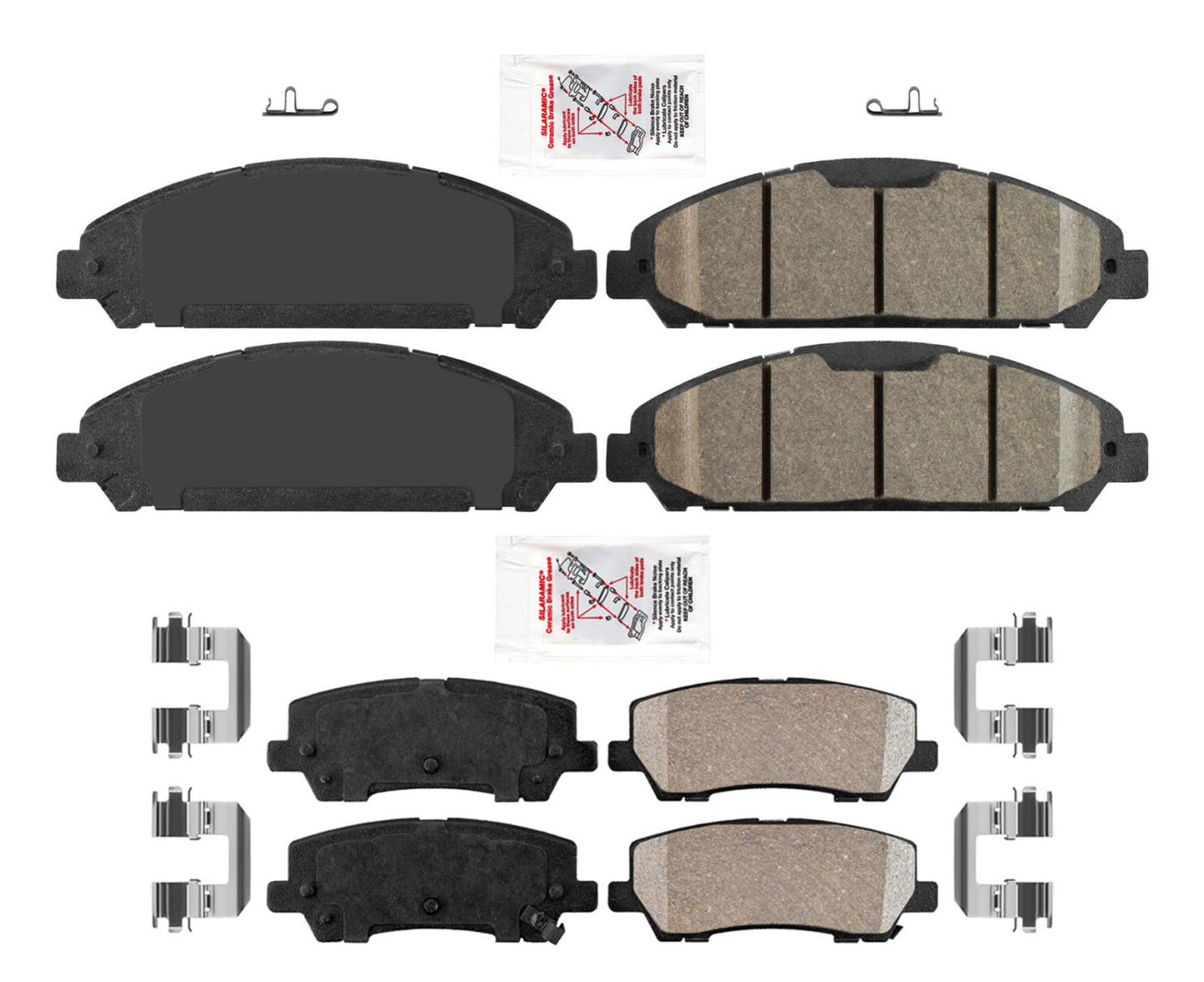 Ameri 320MM Front Disc Brake Rotors Pads Hardware Kit Fits 15-20 Ford Mustang