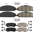 Ameri Kit de hardware de pastillas de freno de disco delantero de 320 mm para Ford Mustang 15-20