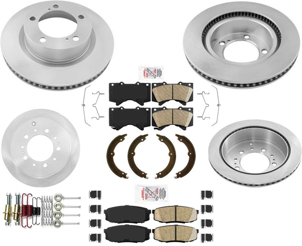 Rotores de freno de disco premium, pastillas de cerámica, hardware para Lexus LX570 2008-2021