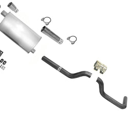 Weld on High Flow Muffler and Tail Pipe for 1988-1995 Chevy Chevrolet Pick Up