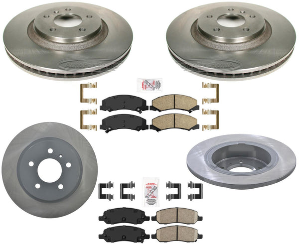 Rotores de freno de disco premium, pastillas de cerámica para Buick Lucerne 2006-2011, 4,6 L