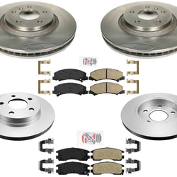 Rotores de freno de disco premium, pastillas de cerámica para Buick LaCross 2008-2009, 5,3 L