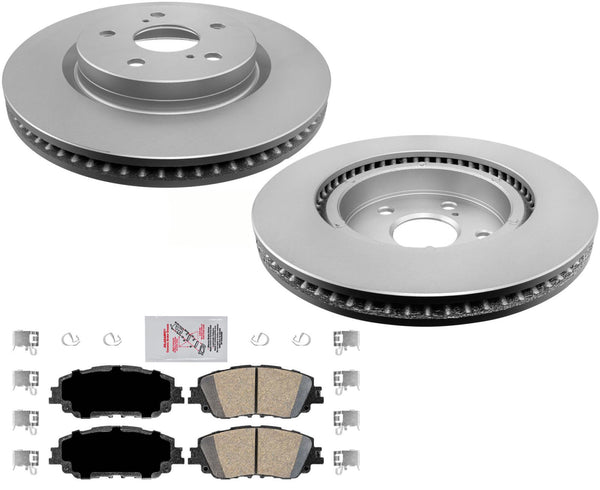 Frt Coated Rotors Brake Pads Built In Japan Vin J SE for Toyota Camry 2.5 18-22