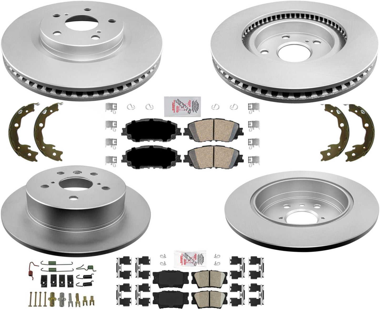 Rotores y pastillas de freno revestidos fabricados en Japón Vin J SE para Toyota Camry 2.5 2018-22