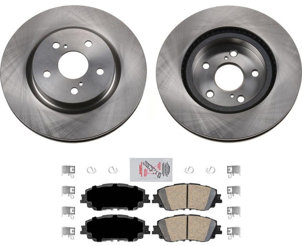 F Disc Brake Rotors Ceramic Brake Pads for 2018-2022 Toyota Camry XLE XSE Hybrid