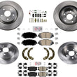 Rotores de freno de disco Pastillas de freno de cerámica para Toyota Camry XLE XSE Hybrid 2018-2022