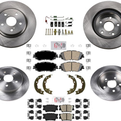 Rotores de freno de disco Pastillas de freno de cerámica para Toyota Camry XLE XSE Hybrid 2018-2022