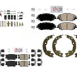 Front & Rear Ceramic Brake Pads Parking Shoes Springs For 2018-2022 Toyota Camry
