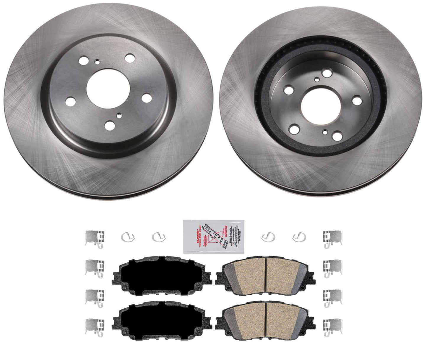 Rotores de freno de disco delantero Pastillas de freno de cerámica para Lexus ES300H ES350 2019-2022