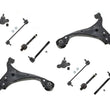 Lower Control Arms BJ Tie Rods Sway Bar 10Pcs For Hyundai Elantra 2.0L 09-12
