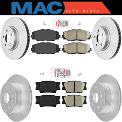 2006 - 2012 Toyota Rav 4 Pastillas de freno de cerámica delanteras y traseras y rotor SIN 3ra fila