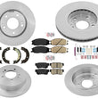 For 01-06 Front Wheel Drive Santa Fe Front & Rear Rotors & Pads Shoes & Hardware