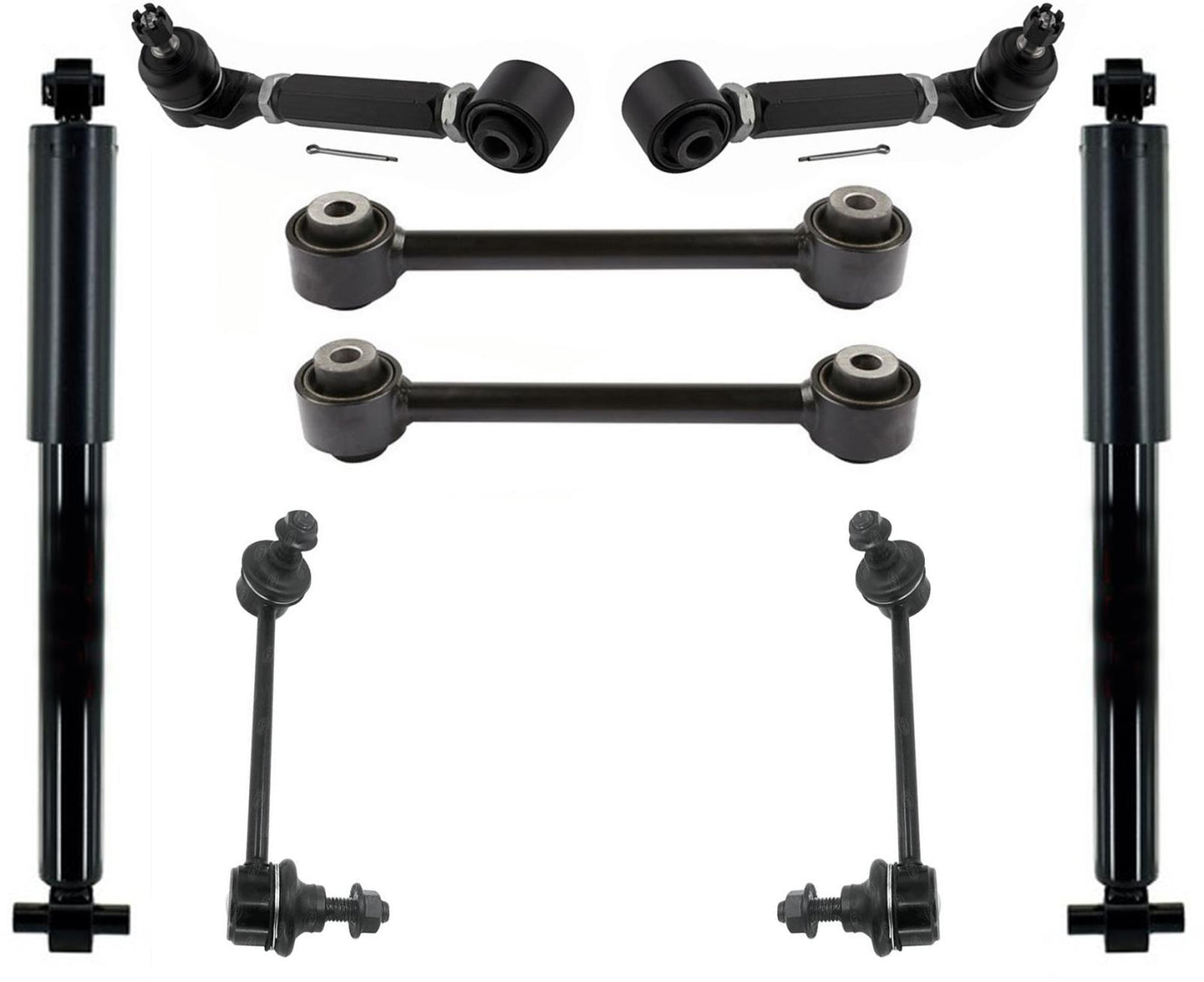 Rear Shocks Upper Adjustable Arms & Lower Forward Arms For 2007-2013 Acura MDX