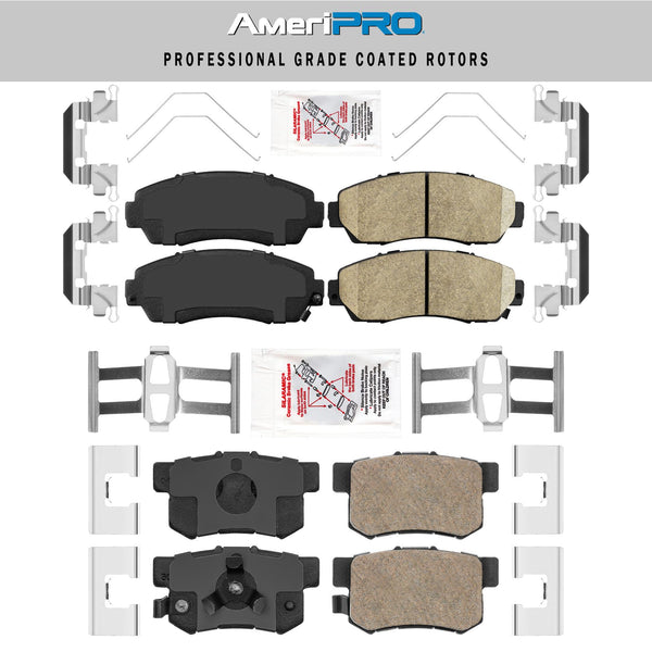 Pastillas de freno de disco delanteras y traseras de cerámica Honda CRV para Acura RDX Honda CRV Crosstour 