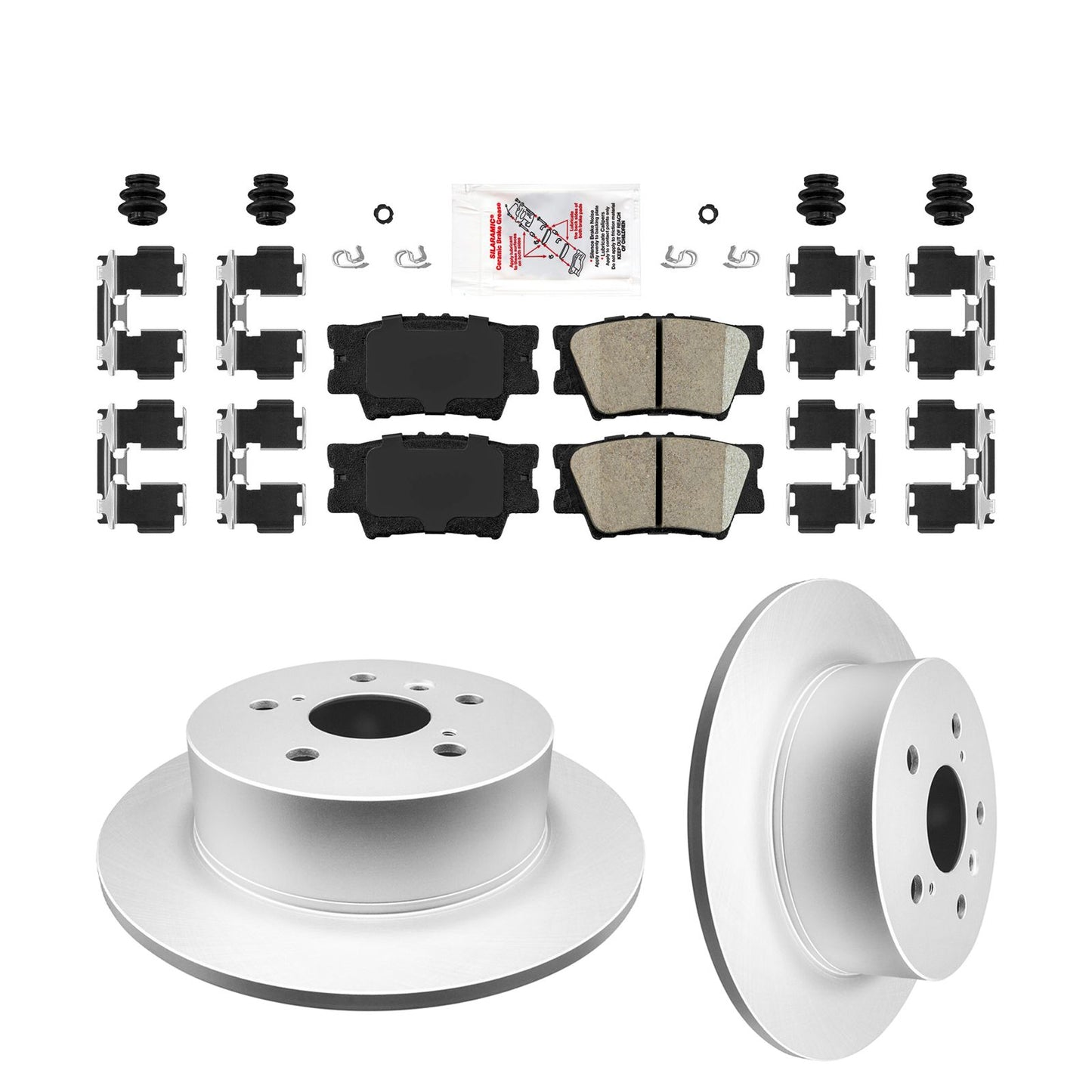 Rear Ceramic Brake Pads & Coated Rotors FOR TOYOTA AND LEXUS 2013-2017 CAMRY