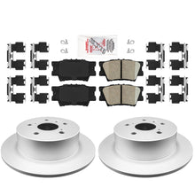 Pastillas de freno traseras de cerámica y rotores recubiertos PARA TOYOTA Camry LEXUS 2012-2017 Avalon