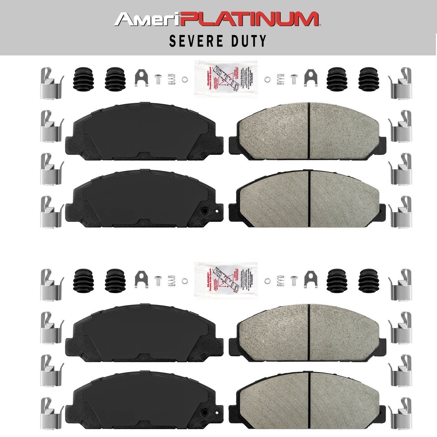 PASTILLAS de freno premium de servicio severo para Hino 195 2012-2020 delanteras y traseras 