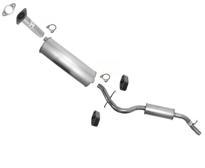 Muffler Exhaust System For Chevrolet Venture 3.4L 1997-2001 112 Inch Wheel Base
