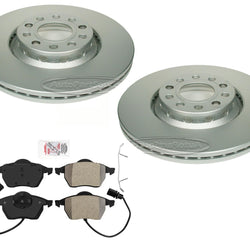 Front Brake Disc Rotors & Pads for A4 Quattro 1.8L 3.0L With 312mm Only 02-05