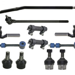 Fits 95-96 F250 4 Wheel Drive Twin I-Beam 3850LB Tie Rods Drag Links Ball Joints